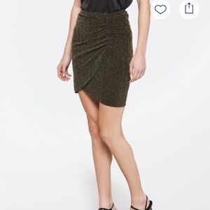 MICHAEL Michael Kors Metallic Gold Mini Skirt